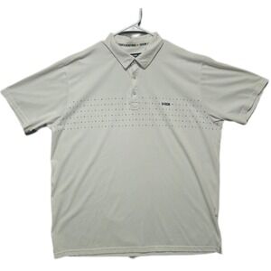 DIXXON‎ FLANNEL Mens XXXL Polo Shirt Gray Sport Athletic Performance Golf Casual